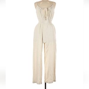 Monteau Cream Jumpsuit